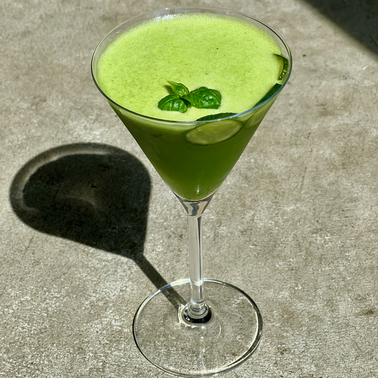 Cucumber Basil Gimlet